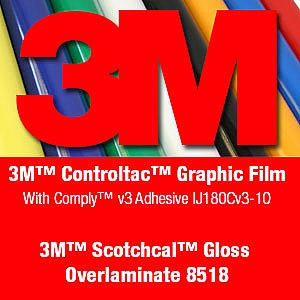 Self Adhesive Vinyl Sticker - 3M IJ-180 ControlTac