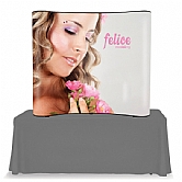 6 FT TABLETOP CURVED POP UP BANNER STAND